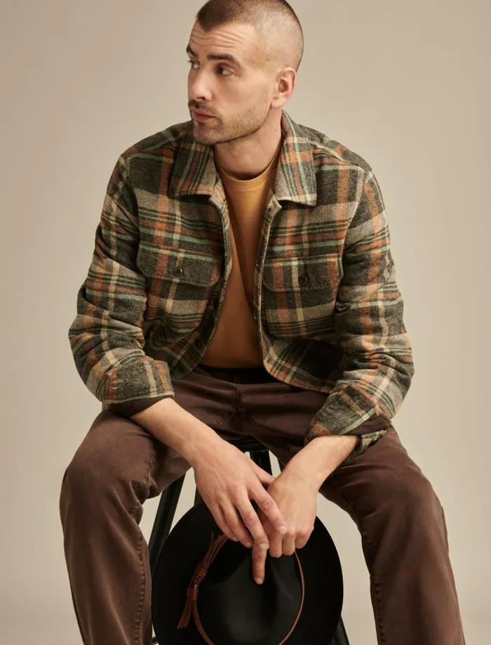 Plaid Shirt Jacket Plaid Multi Men Lucky Brand Jackets and Outerwear