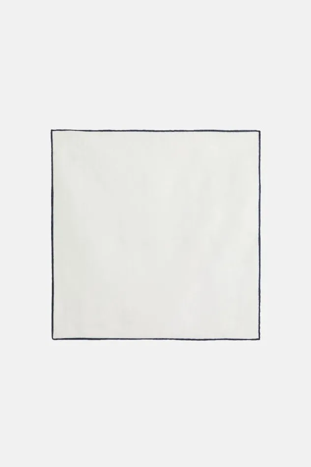 Pocket Squares Men Boggi Milano Linen Pocket Square With Contrasting Piping White 8211 Blue Pocket Squares Men Boggi Milano Linen Pocket Square With Contrasting Piping White 8211 Blue