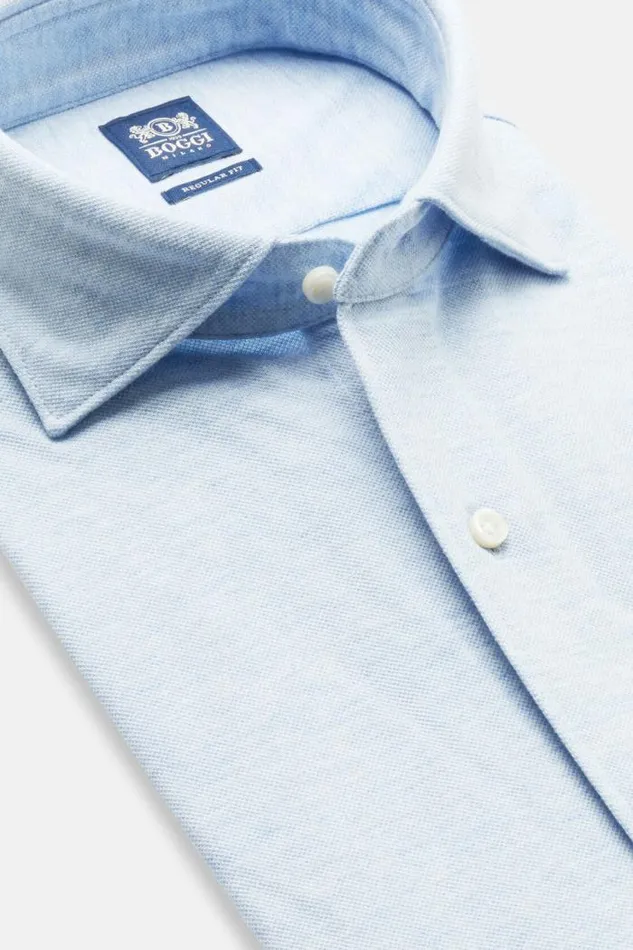 Polo Shirts Men Boggi Milano Cotton Piqu Regular Fit Polo Shirt Light Blue Polo Shirts Men Boggi Milano Cotton Piqu Regular Fit Polo Shirt Light Blue