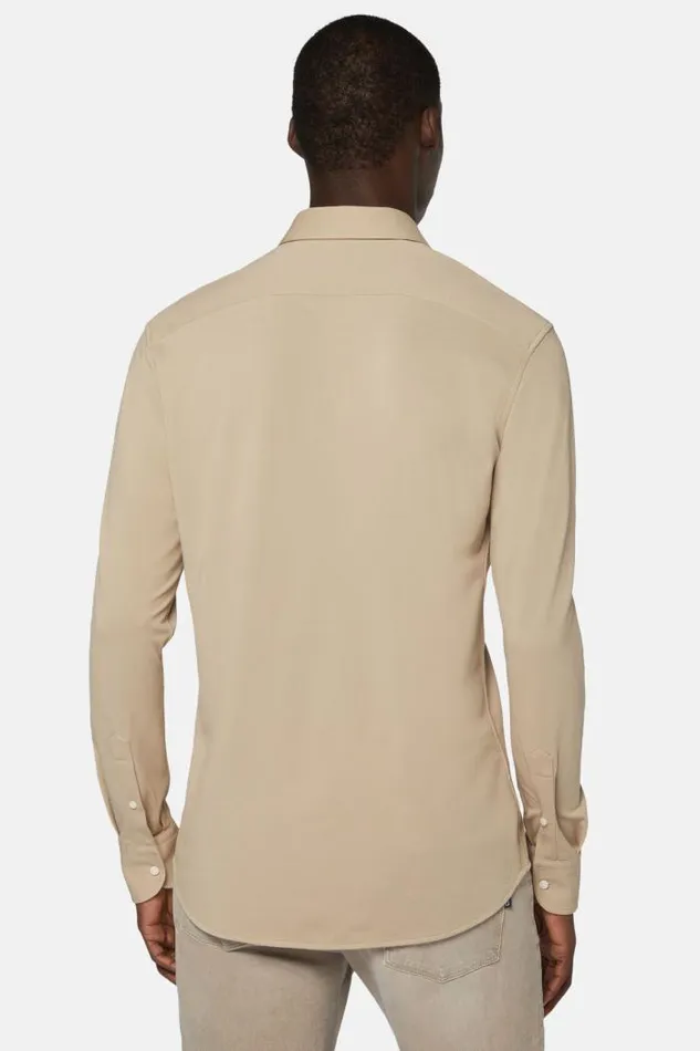 Polo Shirts Men Boggi Milano Regular Fit Performance Pique Polo Shirt Beige