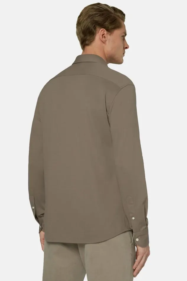 Polo Shirts Men Boggi Milano Regular Fit Performance Pique Polo Shirt Brown Polo Shirts Men Boggi Milano Regular Fit Performance Pique Polo Shirt Brown