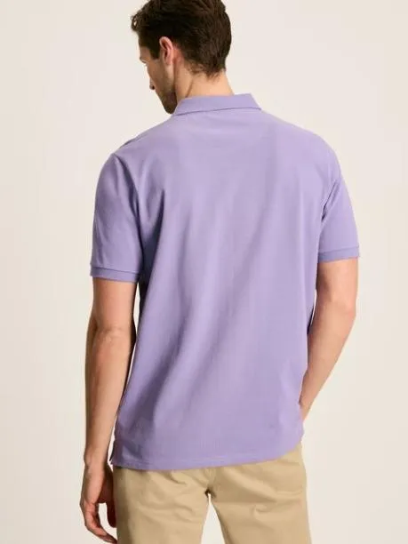 Polo Shirts Men Joules Purple Regular Fit Cotton Pique Polo Shirt