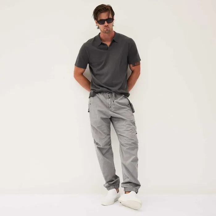 PolosNovelty Tops Men James Perse San Jacinto Knit Polo Flint