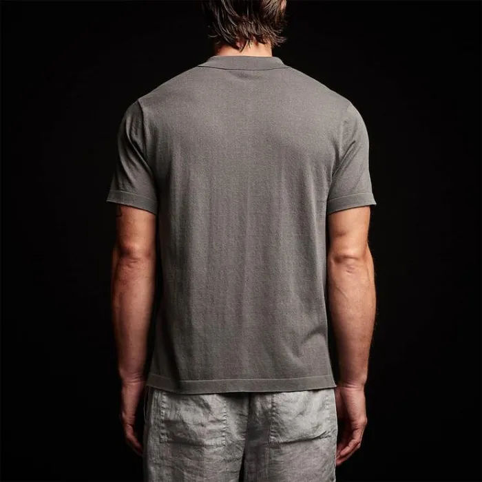 PolosNovelty Tops Men James Perse San Jacinto Knit Polo Flint