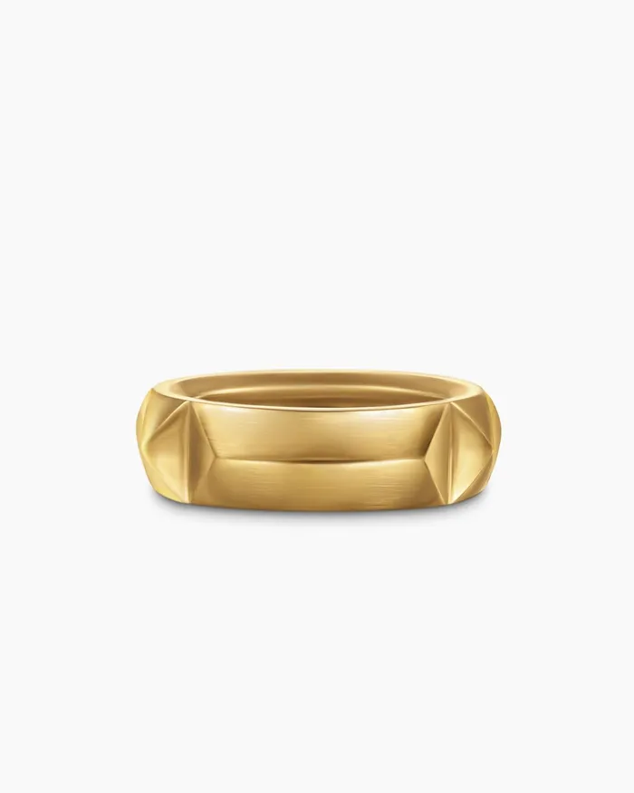 Pyramid Band Ring In 18K Yellow Gold 65mm Women David Yurman Band Pyramid Band Ring In 18K Yellow Gold 65mm Women David Yurman Band