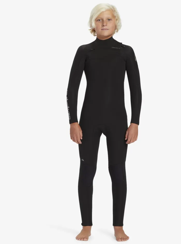 Quiksilver 816 43mm Everyday Sessions Chest Zip Wetsuit Black Boys Wetsuits