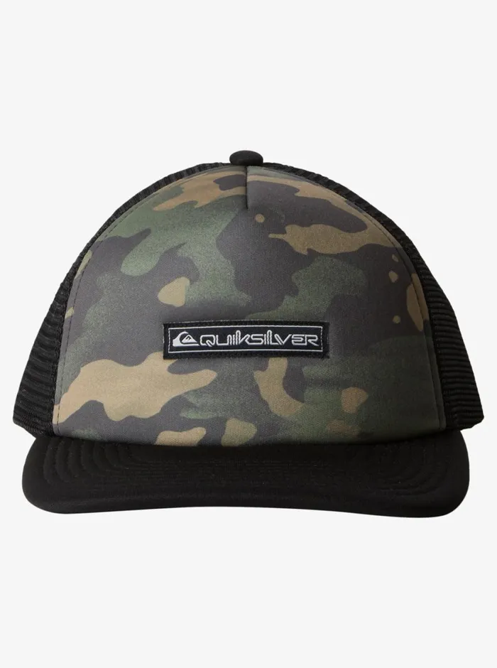 Quiksilver 816 Emu Coop Trucker Hat Camo Boys Hats Quiksilver 816 Emu Coop Trucker Hat Camo Boys Hats