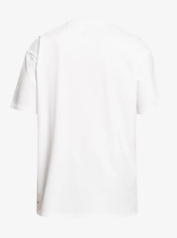 Quiksilver 816 Solid Streak Short Sleeve UPF 50 Surf TShirt White Boys Rashguards