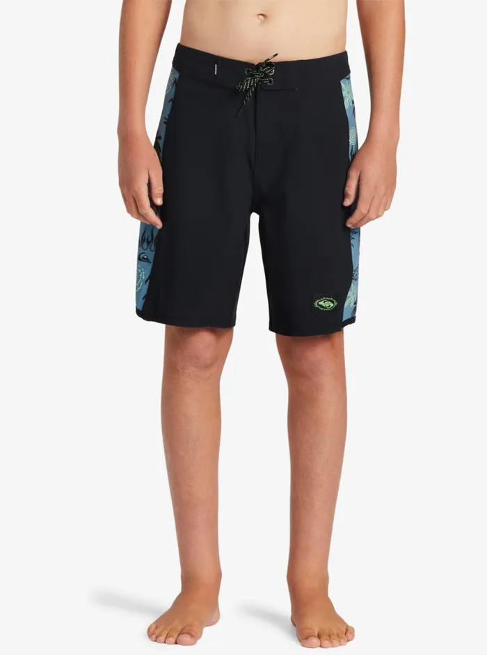 Quiksilver 816 Surfsilk Radical Arch 16034 Boardshorts Black Boys Shorts