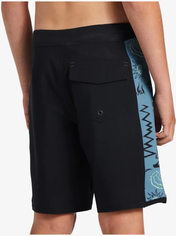 Quiksilver 816 Surfsilk Radical Arch 16034 Boardshorts Black Boys Shorts