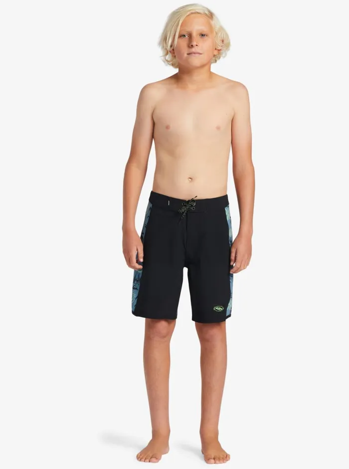 Quiksilver 816 Surfsilk Radical Arch 16034 Boardshorts Black Boys Shorts