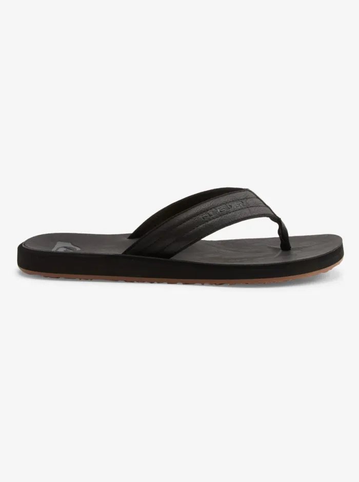 Quiksilver Carver Nubuck Sandals Solid Black Mens Sandals Quiksilver Carver Nubuck Sandals Solid Black Mens Sandals