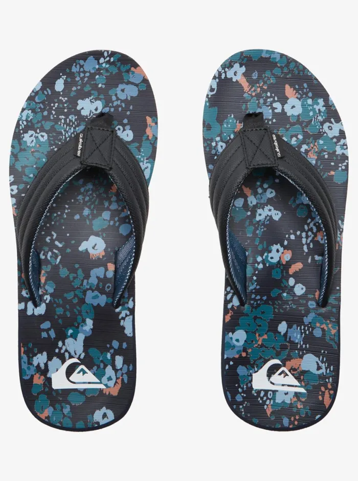 Quiksilver Carver Print Sandals Blue 8 Mens Sandals Quiksilver Carver Print Sandals Blue 8 Mens Sandals