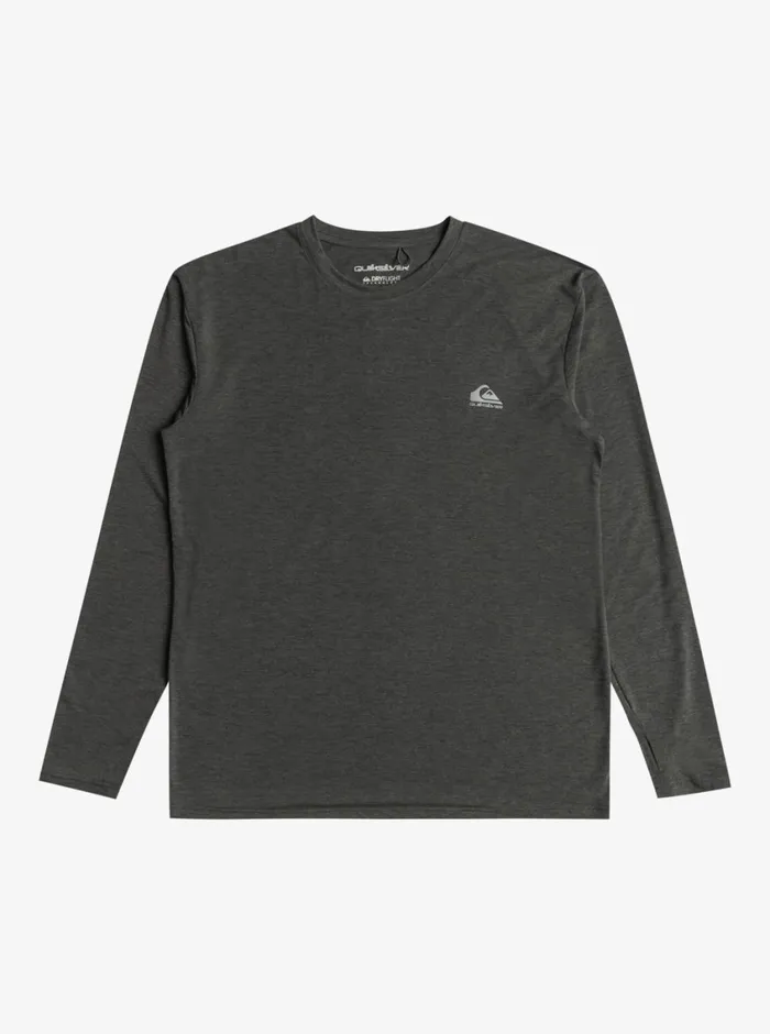 Quiksilver Coastal Run Long Sleeve TShirt Black Heather Mens Tees