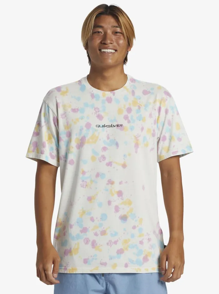 Quiksilver Cosmic Cloud TShirt Snow White Mens Tees Quiksilver Cosmic Cloud TShirt Snow White Mens Tees