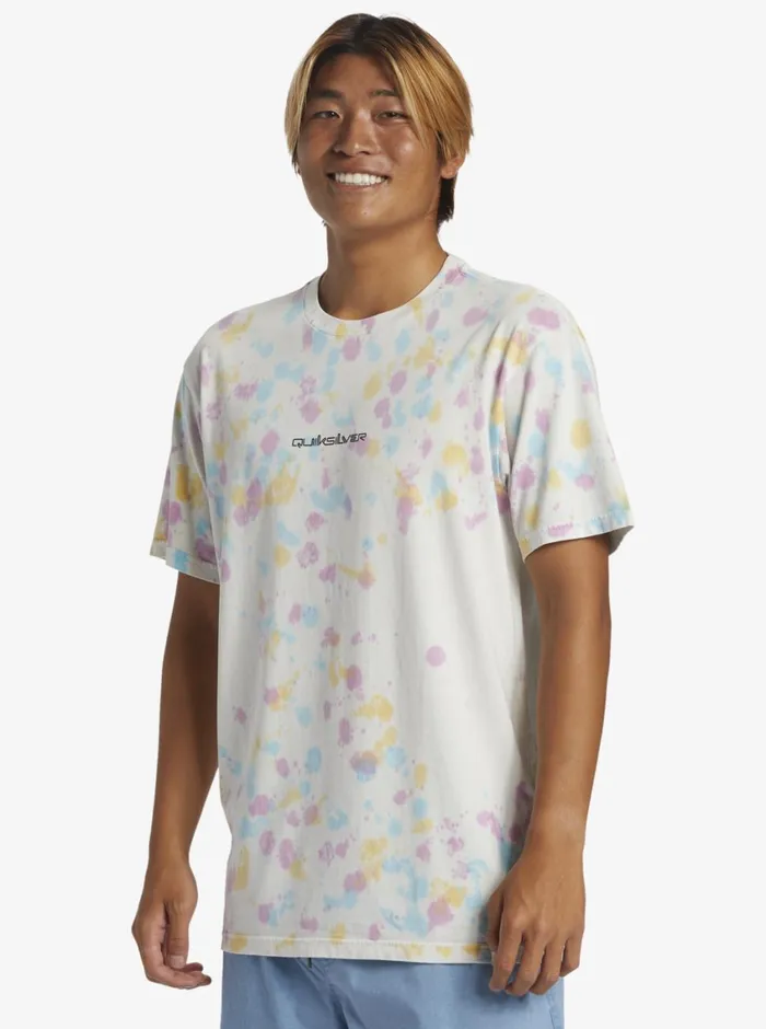 Quiksilver Cosmic Cloud TShirt Snow White Mens Tees Quiksilver Cosmic Cloud TShirt Snow White Mens Tees