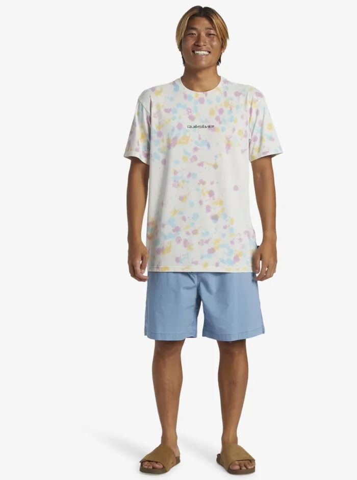 Quiksilver Cosmic Cloud TShirt Snow White Mens Tees Quiksilver Cosmic Cloud TShirt Snow White Mens Tees