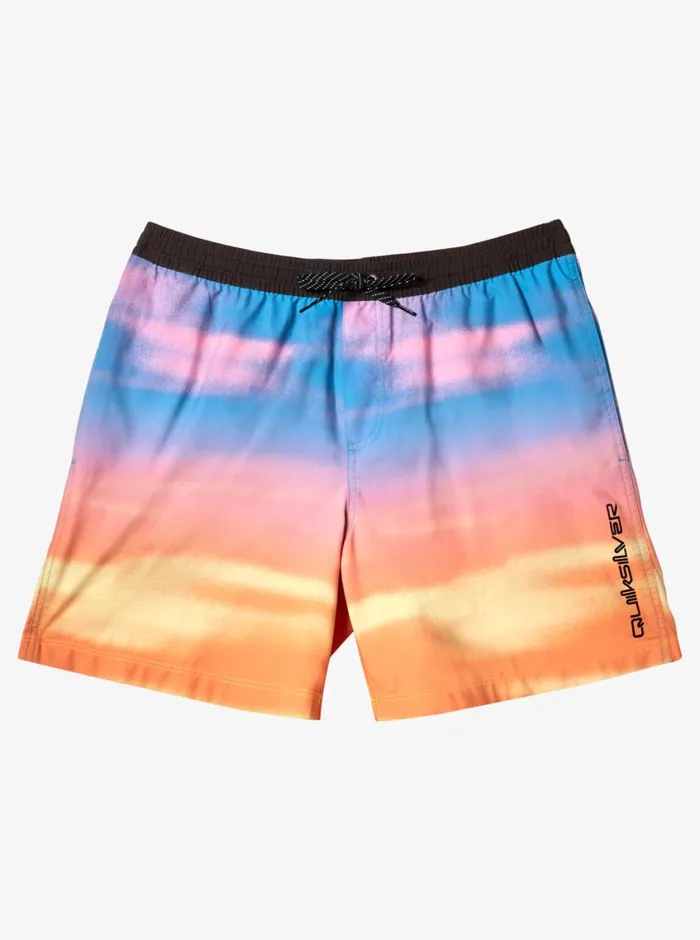 Quiksilver Everyday Fade Volley 17034 Elastic Waist Shorts Swedish Blue Mens Elastic Waist Quiksilver Everyday Fade Volley 17034 Elastic Waist Shorts Swedish Blue Mens Elastic Waist