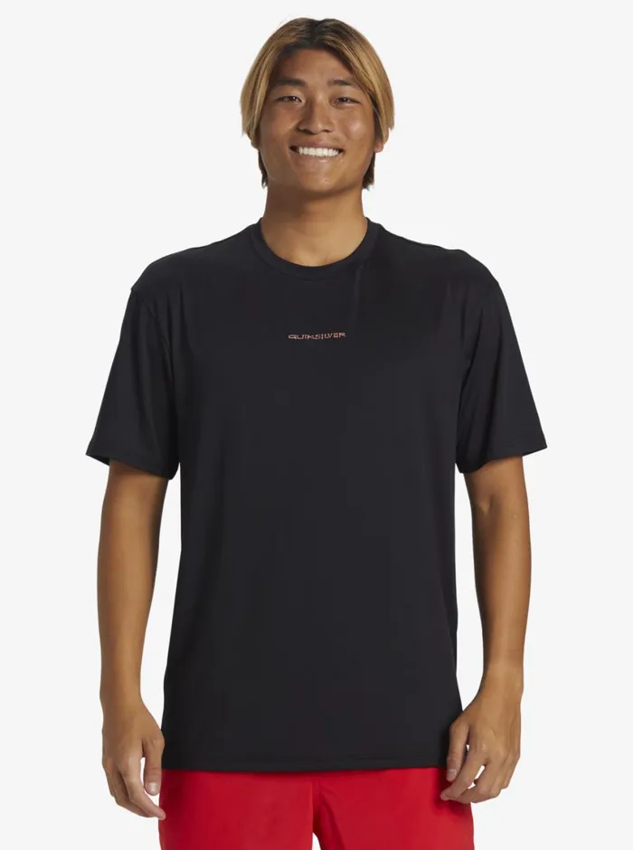 Quiksilver Everyday Surf Tee Blackwhite Mens Rashguards Quiksilver Everyday Surf Tee Blackwhite Mens Rashguards