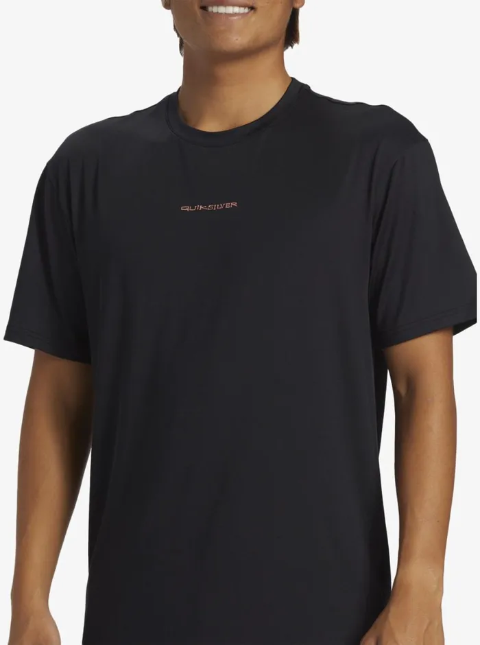 Quiksilver Everyday Surf Tee Blackwhite Mens Rashguards Quiksilver Everyday Surf Tee Blackwhite Mens Rashguards