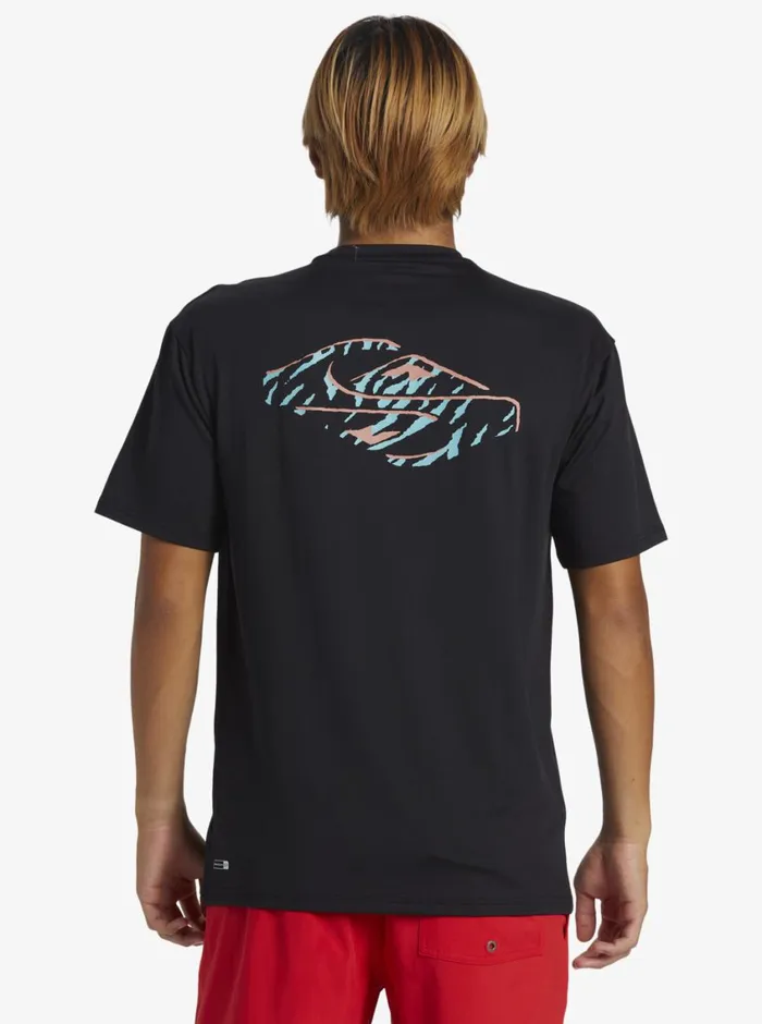 Quiksilver Everyday Surf Tee Blackwhite Mens Rashguards Quiksilver Everyday Surf Tee Blackwhite Mens Rashguards