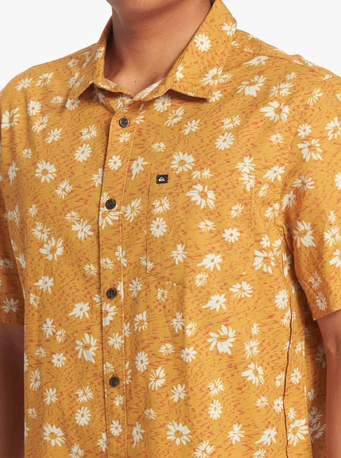 Quiksilver Future Hippie Short Sleeve Woven Shirt Mustard Future Hippy Mens Shirts and Polos Quiksilver Future Hippie Short Sleeve Woven Shirt Mustard Future Hippy Mens Shirts and Polos
