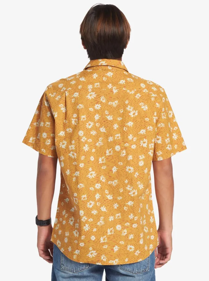 Quiksilver Future Hippie Short Sleeve Woven Shirt Mustard Future Hippy Mens Shirts and Polos Quiksilver Future Hippie Short Sleeve Woven Shirt Mustard Future Hippy Mens Shirts and Polos