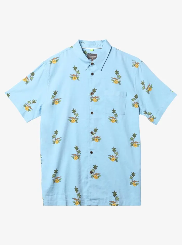 Quiksilver Micronesia Woven Shirt Micronesia Dusk Blue MensWaterman Shirts and Polos Quiksilver Micronesia Woven Shirt Micronesia Dusk Blue MensWaterman Shirts and Polos