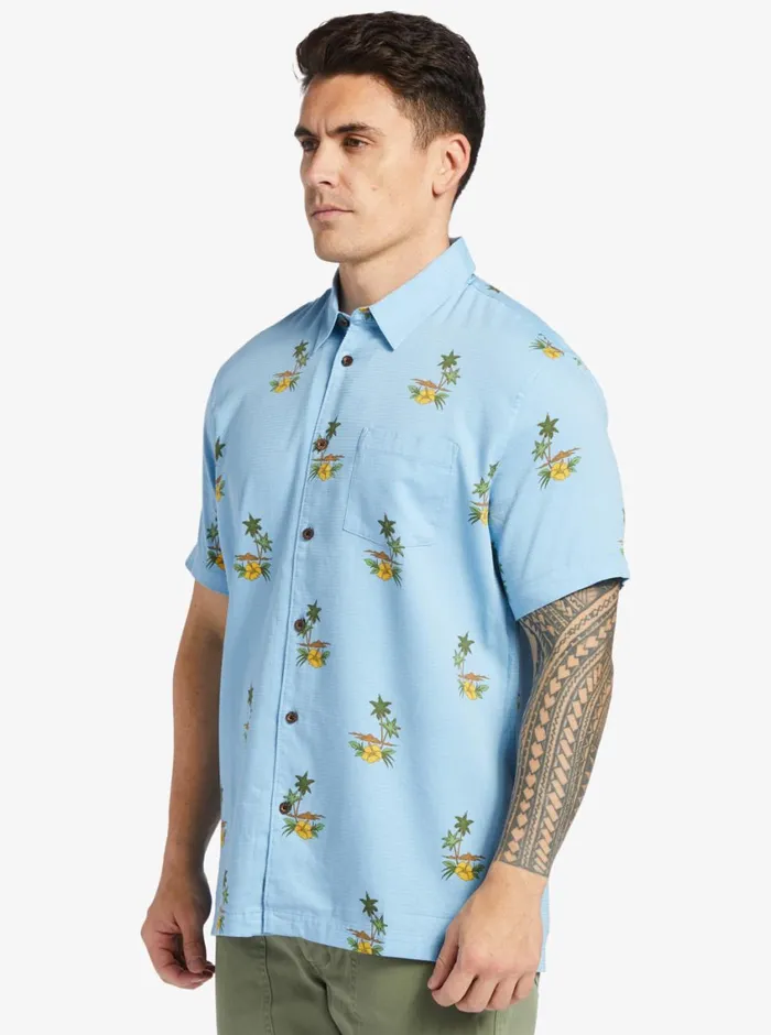 Quiksilver Micronesia Woven Shirt Micronesia Dusk Blue MensWaterman Shirts and Polos Quiksilver Micronesia Woven Shirt Micronesia Dusk Blue MensWaterman Shirts and Polos