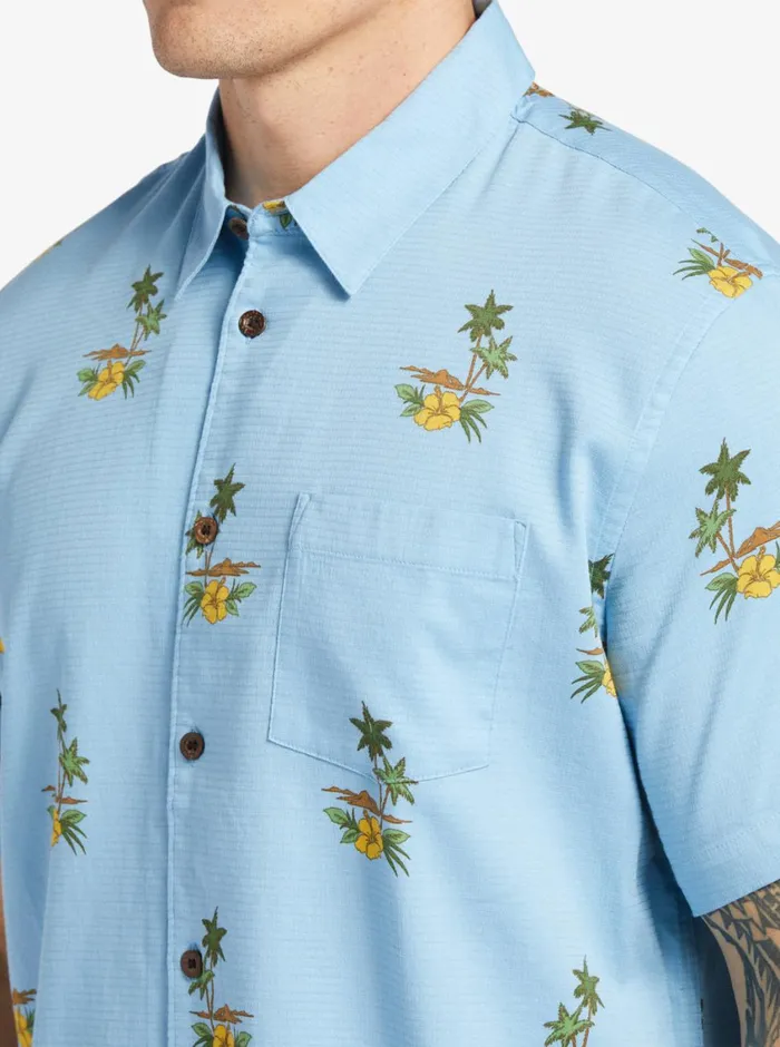 Quiksilver Micronesia Woven Shirt Micronesia Dusk Blue MensWaterman Shirts and Polos Quiksilver Micronesia Woven Shirt Micronesia Dusk Blue MensWaterman Shirts and Polos