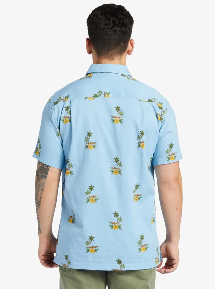Quiksilver Micronesia Woven Shirt Micronesia Dusk Blue MensWaterman Shirts and Polos Quiksilver Micronesia Woven Shirt Micronesia Dusk Blue MensWaterman Shirts and Polos