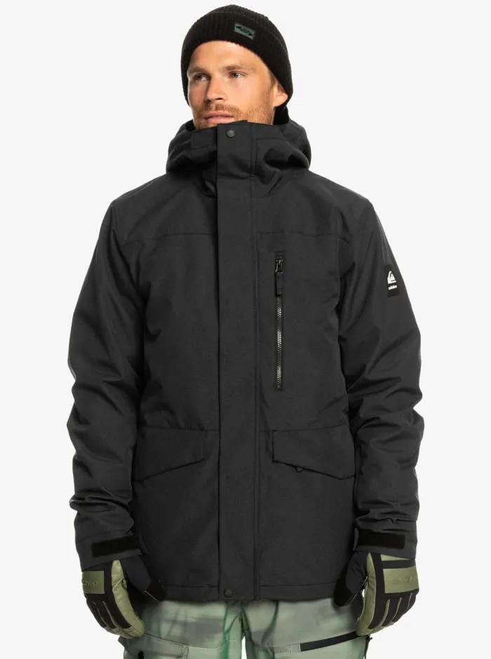 Quiksilver Mission 3in1 Technical Snow Jacket True Black Mens Snow Jackets