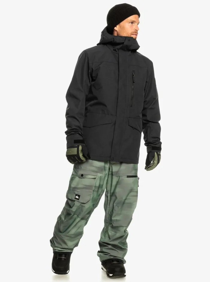 Quiksilver Mission 3in1 Technical Snow Jacket True Black Mens Snow Jackets