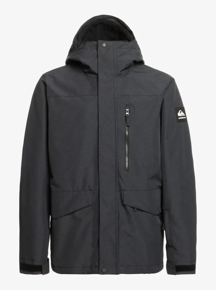 Quiksilver Mission 3in1 Technical Snow Jacket True Black Mens Snow Jackets