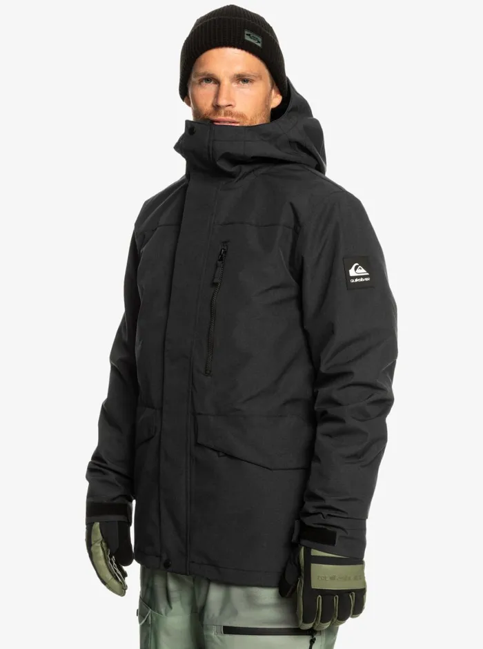 Quiksilver Mission 3in1 Technical Snow Jacket True Black Mens Snow Jackets
