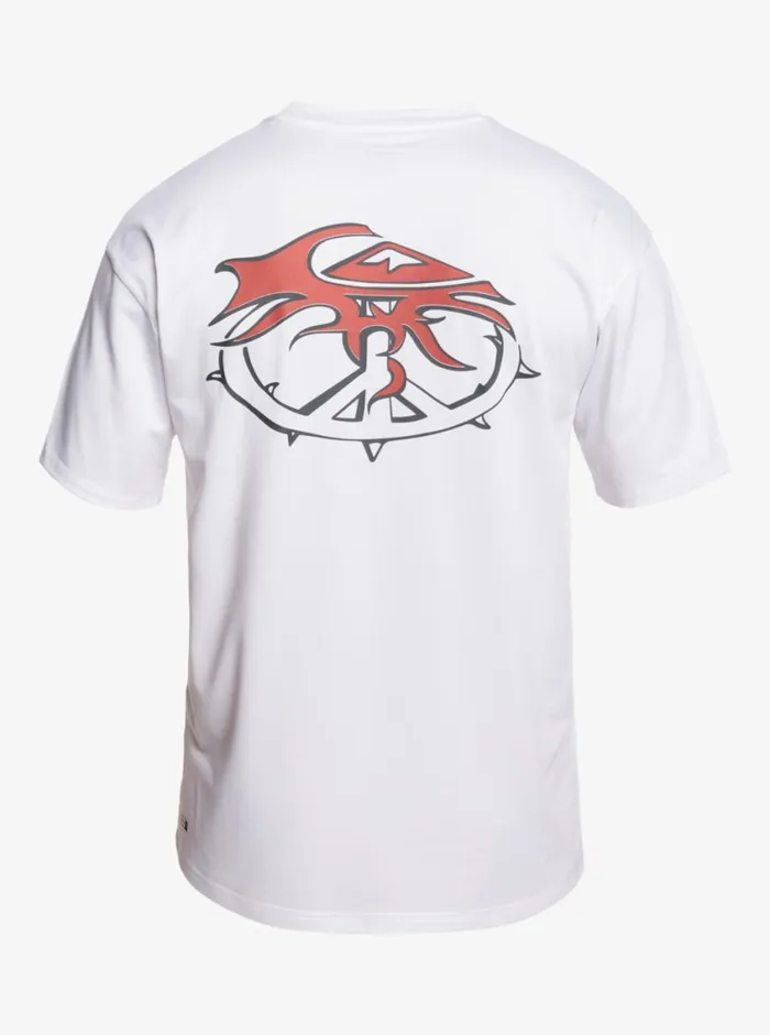 Quiksilver Mix Session UPF 50 Short Sleeve Surf Tee Birch Mens Rashguards