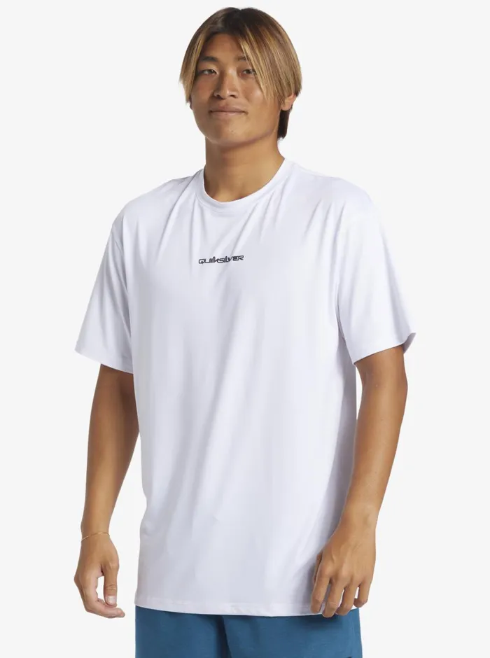 Quiksilver Mix Session UPF 50 Short Sleeve Surf Tee Birch Mens Rashguards