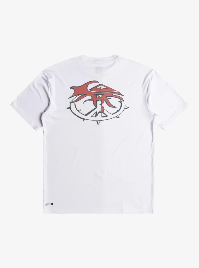 Quiksilver Mix Session UPF 50 Short Sleeve Surf Tee Birch Mens Rashguards