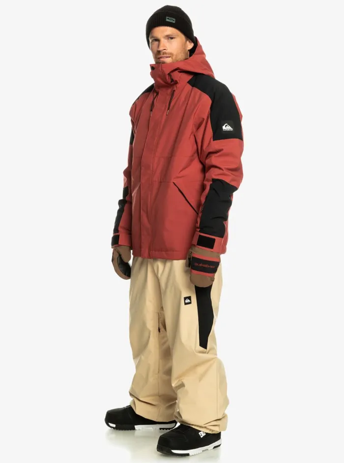 Quiksilver Radicalo Technical Snow Jacket Marsala Mens Snow Jackets