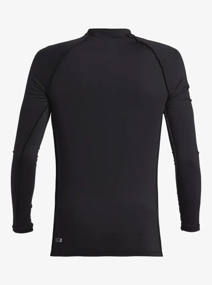 Quiksilver Saturn UPF50 Long Sleeve Surf Tee Black Mens Rashguards Quiksilver Saturn UPF50 Long Sleeve Surf Tee Black Mens Rashguards