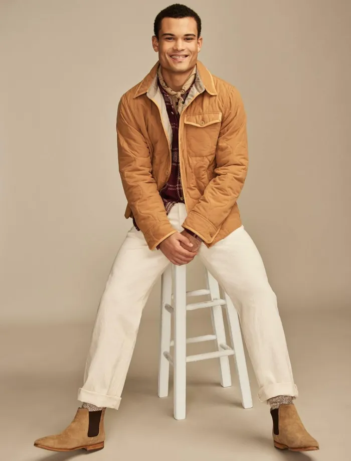 Quilted Shirt Jacket Dijon Men Lucky Brand Jackets and Outerwear