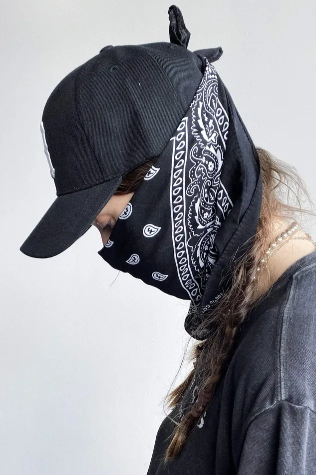 R13 R13 Logo Cap With Bandanafinal Sale No Returns Or Exchanges Women Hats