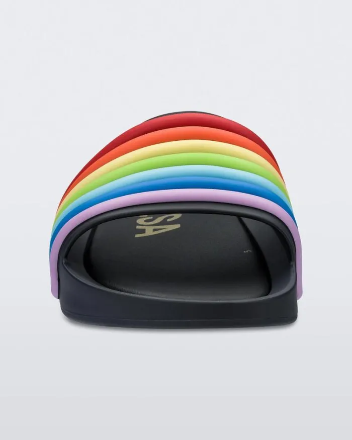 Rainbow Beach Black Rainbow Women Melissa Slides