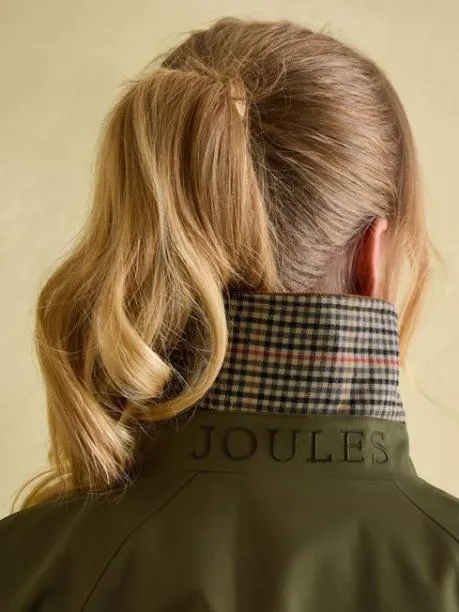 Raincoats Women Joules Green Waterproof Belted Trench Coat