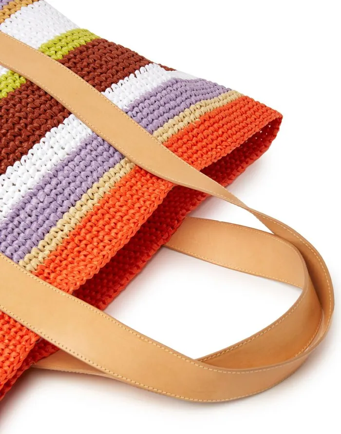 Ready To Wear Bags and Pochettes La Double J Tote Raffia Bag Multicolor White