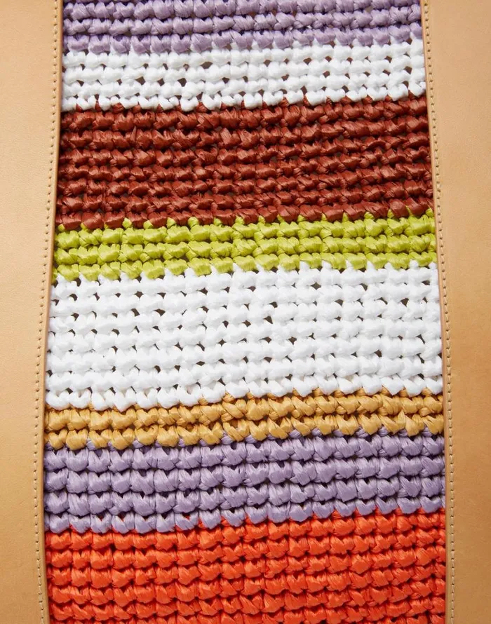 Ready To Wear Bags and Pochettes La Double J Tote Raffia Bag Multicolor White