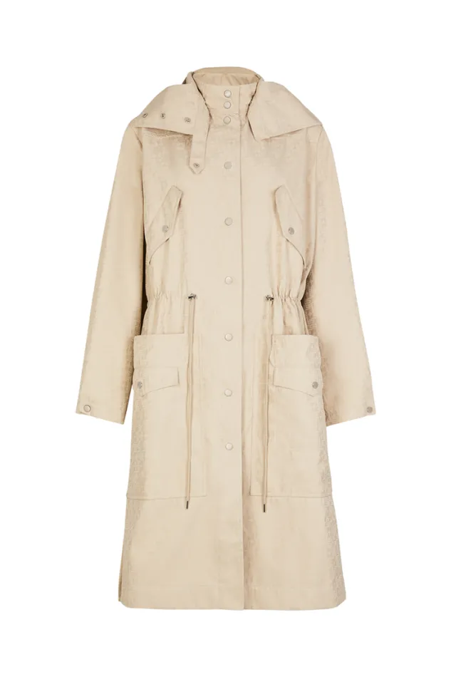 Readytowear Jackets Sonia Rykiel Parka In Monogrammed Gabardine