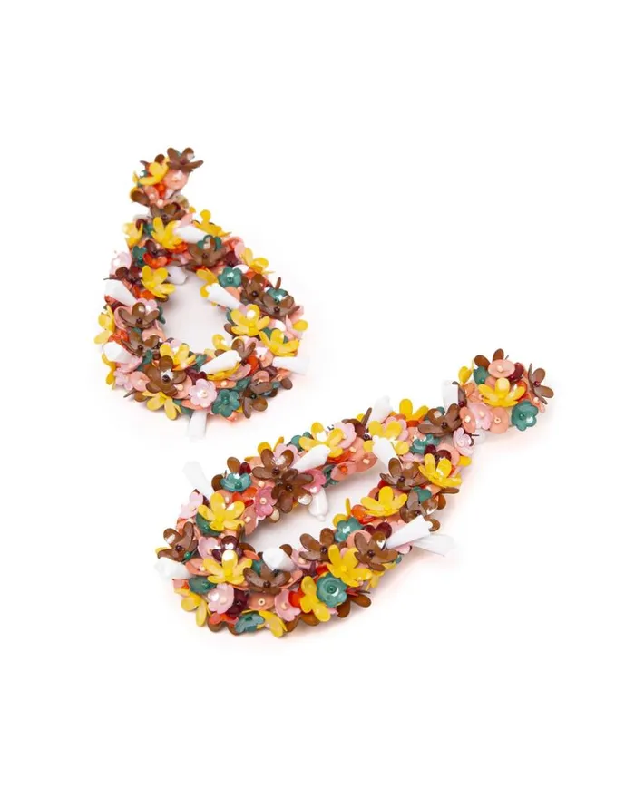 Ready To Wear Jewelry La Double J Confetti Hoop Earrings Solid Pink Ready To Wear Jewelry La Double J Confetti Hoop Earrings Solid Pink