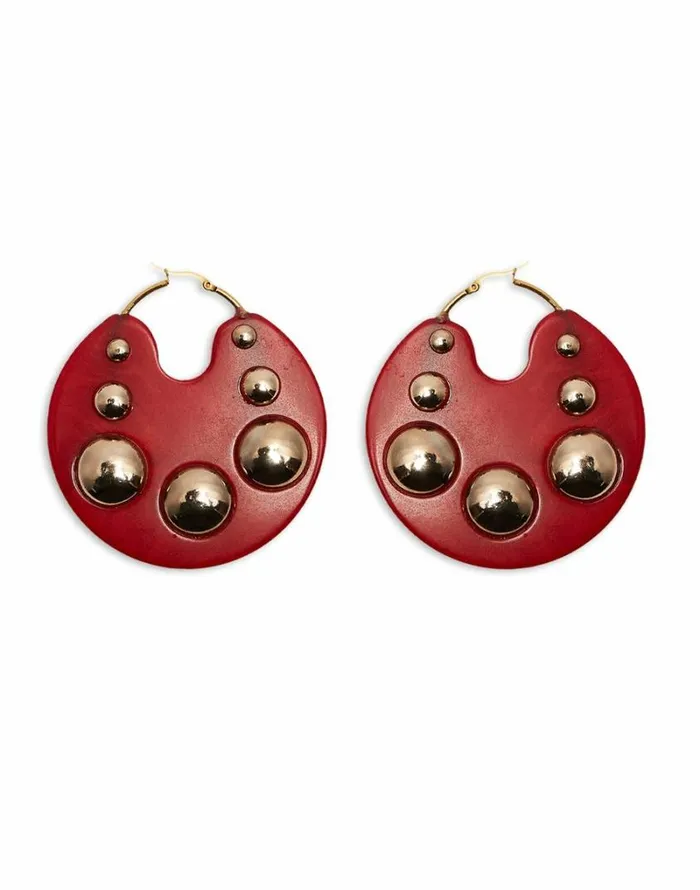 Ready To Wear Jewelry La Double J Hathor Earrings Red