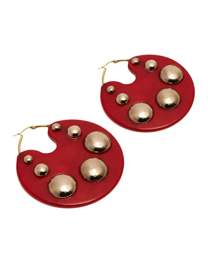Ready To Wear Jewelry La Double J Hathor Earrings Red Ready To Wear Jewelry La Double J Hathor Earrings Red